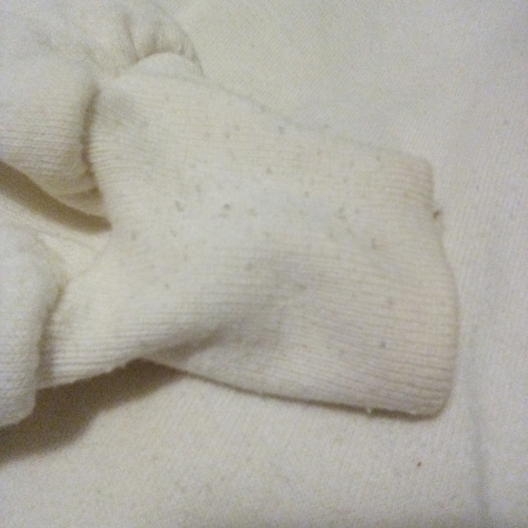 Vintage Jerzees Cardinal and Bow Embroidered White Long Sleeve Sweater Size XL - Picture 16 of 16